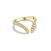 Wholesale S925 Sterling Silver Opening Adjustable Ring With Irregular Design And Electroplating For Women Fashion Ol Style Geometric