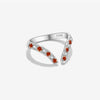 Wholesale S925 Sterling Silver Opening Adjustable Ring With Irregular Design And Electroplating For Women Fashion Ol Style Geometric