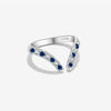 Wholesale S925 Sterling Silver Opening Adjustable Ring With Irregular Design And Electroplating For Women Fashion Ol Style Geometric