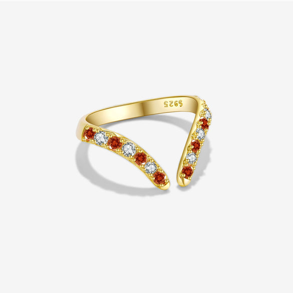 Wholesale S925 Sterling Silver Opening Adjustable Ring With Irregular Design And Electroplating For Women Fashion Ol Style Geometric