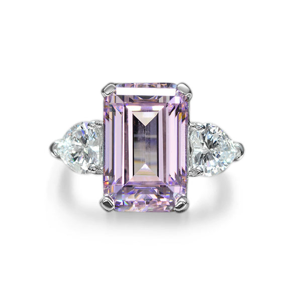 Wholesale S925 Sterling Silver Oval Ring With High Carbon Diamond And Geometric Pattern Electroplated For Women