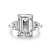 Wholesale S925 Sterling Silver Oval Ring With High Carbon Diamond And Geometric Pattern Electroplated For Women