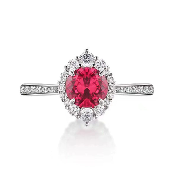 Wholesale S925 Sterling Silver Oval Ring With High Carbon Diamond And Geometric Pattern Electroplated For Women