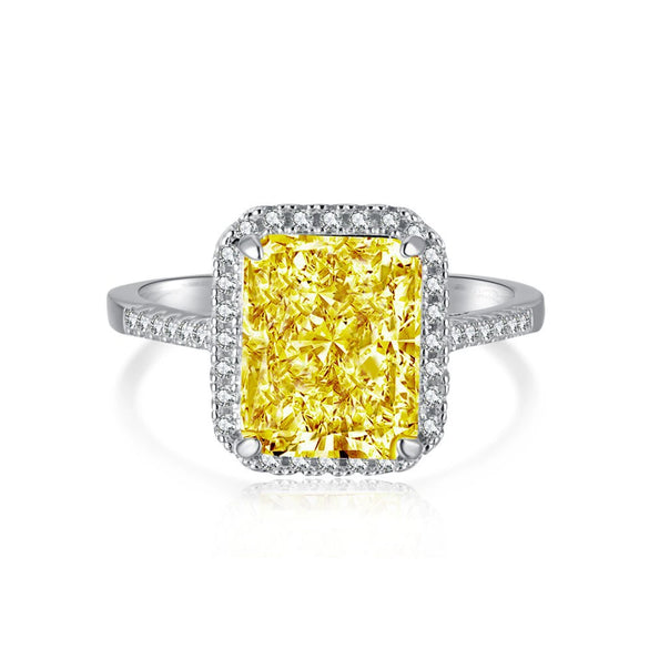 Wholesale S925 Sterling Silver Oval Ring With High Carbon Diamond And Geometric Pattern Electroplated For Women