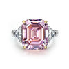 Wholesale S925 Sterling Silver Oval Ring With High Carbon Diamond And Geometric Pattern Electroplated For Women