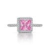 Wholesale S925 Sterling Silver Oval Ring With High Carbon Diamond And Geometric Pattern Electroplated For Women