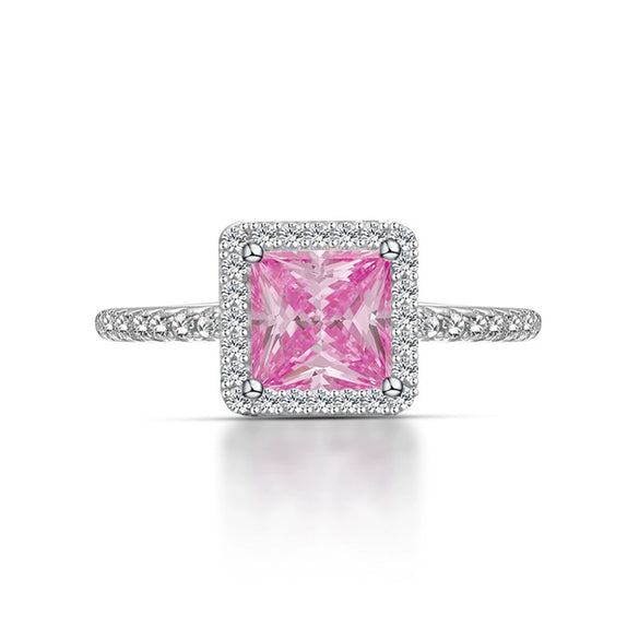 Wholesale S925 Sterling Silver Oval Ring With High Carbon Diamond And Geometric Pattern Electroplated For Women