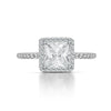 Wholesale S925 Sterling Silver Oval Ring With High Carbon Diamond And Geometric Pattern Electroplated For Women