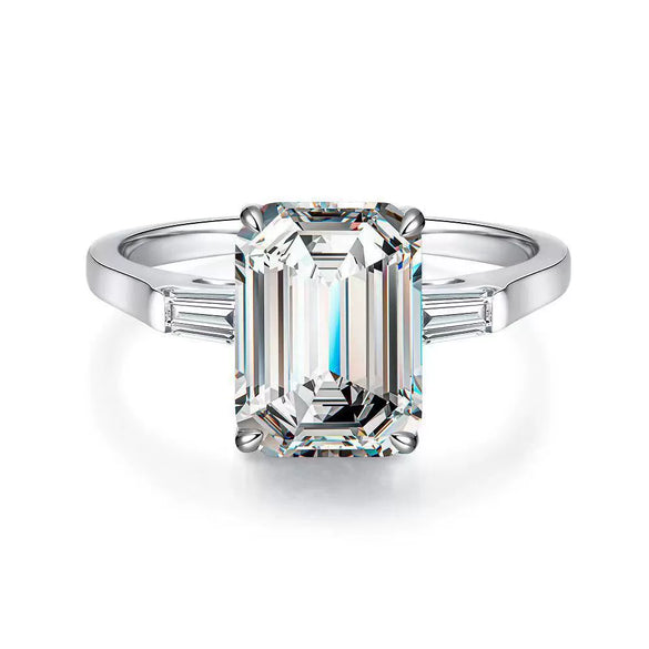Wholesale S925 Sterling Silver Oval Ring With High Carbon Diamond And Geometric Pattern Electroplated For Women
