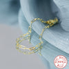 Wholesale S925 Sterling Silver Paperclip Bracelet For Women With Geometric Design And Electroplating Treatment