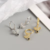 Wholesale S925 Sterling Silver Peace Pigeon Animal Niche Style Electroplated Earrings For Women