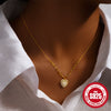 Wholesale S925 Sterling Silver Peach Heart Pendant Inlaid Zircon Clavicle Chain With Electroplating For Women
