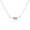 Wholesale S925 Sterling Silver Pear Shaped Women's Necklace With Electroplating Simple And Versatile Design Classic Elegant