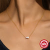 Wholesale S925 Sterling Silver Pearl Slidable Necklace And Bracelet Set Electroplated Jewelry For Women