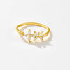 Wholesale S925 Sterling Silver Petal Geometric Retro Simple Ring With Electroplating Treatment For Women And Unisex