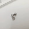Wholesale S925 Sterling Silver Petalpatterned Large Hole Beaded Spacer Diy Handmade Jewelry Garland Loose Beads Electroplated