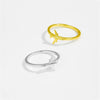 Wholesale S925 Sterling Silver Plain Circle Plane Design Ring With Electroplating For Women And Unisex