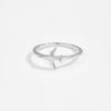 Wholesale S925 Sterling Silver Plain Circle Plane Design Ring With Electroplating For Women And Unisex