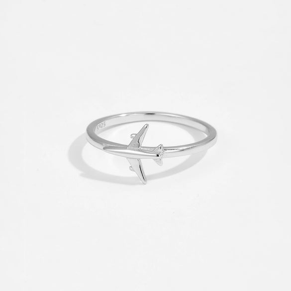Wholesale S925 Sterling Silver Plain Circle Plane Design Ring With Electroplating For Women And Unisex