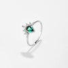 Wholesale S925 Sterling Silver Plain Crown Ring For Women Simple Geometric Electroplated Jewelry