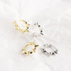 Wholesale S925 Sterling Silver Punk Style Rivet Geometric Earbuckle Earrings