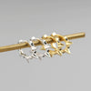 Wholesale S925 Sterling Silver Punk Style Rivet Geometric Earbuckle Earrings