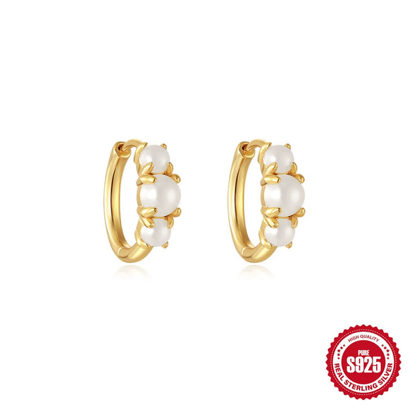 Wholesale S925 Sterling Silver Rectangular Geometric Cross Ear Buckle Earrings With Electroplating For Women