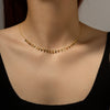 Wholesale S925 Sterling Silver Rectangular Zircon Necklace For Women With Electroplated Rainbow Gemstone Pendant And Regular Clavicle Chain