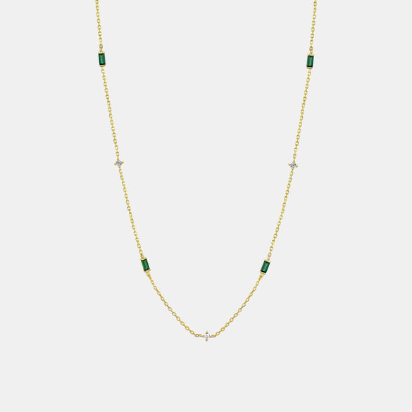 Wholesale S925 Sterling Silver Rectangular Zircon Pendant Necklace With Geometric Design And Electroplating
