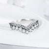 Wholesale S925 Sterling Silver Retro Crown Ring With Micro Inlay Full Diamond Zircon For Women