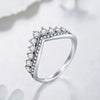 Wholesale S925 Sterling Silver Retro Crown Ring With Micro Inlay Full Diamond Zircon For Women