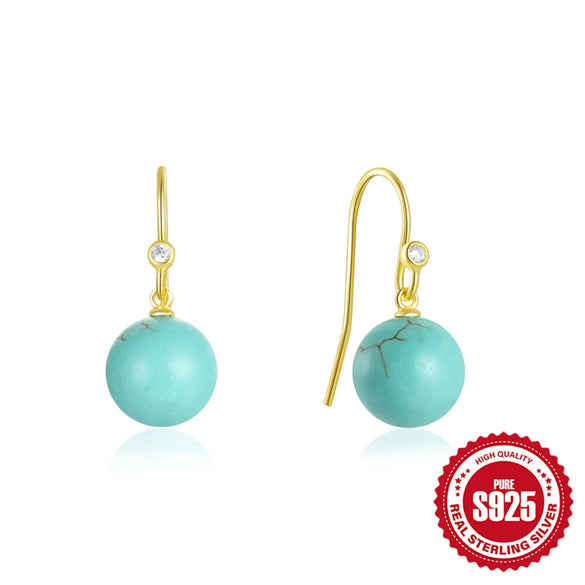 Wholesale S925 Sterling Silver Retro Geometric Earrings