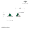 Wholesale S925 Sterling Silver Retro Geometric Inlaid Zircon Earrings For Women