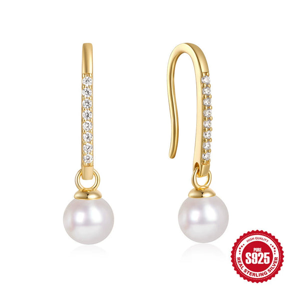 Wholesale S925 Sterling Silver Retro Tassel Pearl Drop Earrings With Star Round Bead Ear Hooks And Geometric Styling