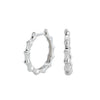 Wholesale S925 Sterling Silver Retro Women's Earrings With Geometric Pattern And Inlaid Zircon