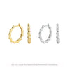 Wholesale S925 Sterling Silver Retro Women's Earrings With Geometric Pattern And Inlaid Zircon