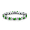 Wholesale S925 Sterling Silver Ring With Emerald And High Carbon Diamond Geometric Retro Style Electroplated For Women