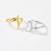 Wholesale S925 Sterling Silver Ring With Geometric Joker Zircon Electroplated In Platinum Or 18K Gold For Women And Unisex