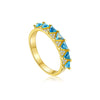 Wholesale S925 Sterling Silver Ring With Geometric Pattern Retro Design Electroplated With Platinum Or 18K Gold For Women And Unisex