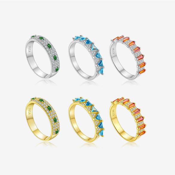 Wholesale S925 Sterling Silver Ring With Geometric Pattern Retro Design Electroplated With Platinum Or 18K Gold For Women And Unisex