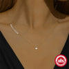 Wholesale S925 Sterling Silver Round Bag Set Zircon O Word Chain Bracelet Necklace Electroplated Unisex Jewelry
