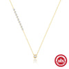 Wholesale S925 Sterling Silver Round Bag Set Zircon O Word Chain Bracelet Necklace Electroplated Unisex Jewelry