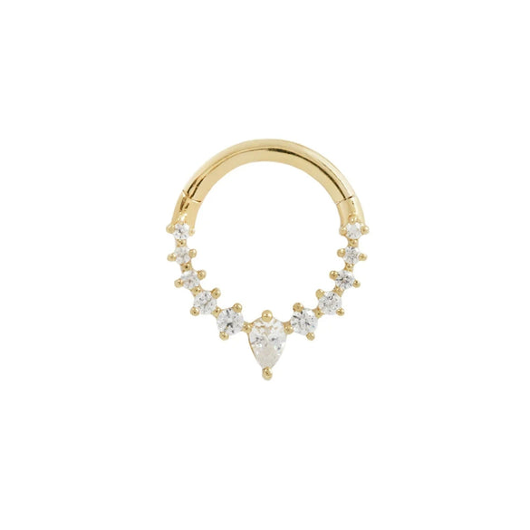 Wholesale S925 Sterling Silver Round Cartilage Earring Ear Stud With Diamond Geometric Styling Environmental Protection Electroplating For Women