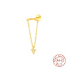 Wholesale S925 Sterling Silver Round Cross Tassel Flat Bottom Internal Thread Piercing Ear Bone Nail For Women With Geometric Design And Electroplating