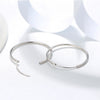 Wholesale S925 Sterling Silver Round Earrings With Zircon Inlay And Electroplating
