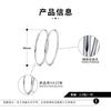 Wholesale S925 Sterling Silver Round Earrings With Zircon Inlay And Electroplating