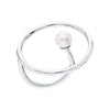 Wholesale S925 Sterling Silver Round Geometric Bead Ring With Electroplating For Women Fashion Personality Trend Exaggerated Joker Opening Adjustable