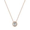 Wholesale S925 Sterling Silver Round Geometric Clavicle Chain Necklace With Electroplating For Women