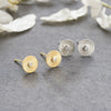 Wholesale S925 Sterling Silver Round Geometric Texture Earrings With Sunflower Design Simple Exquisite Retro Style Seiko Crafted Unisex