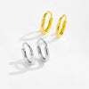 Wholesale S925 Sterling Silver Simple All Match Distinctive Fashionable Ear Buckle Earrings With Electroplating Treatment For Women